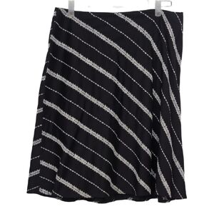 White House Black Market Women's Size 14 Black‎ A Line Midi Skirt